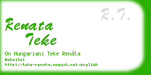 renata teke business card